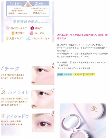 虹の光パウダー/舞妓はん/プレストパウダーを使ったクチコミ(3枚目)