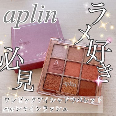 ワンピックアイシャドウパレット/APLIN/パウダーアイシャドウを使ったクチコミ（1枚目）