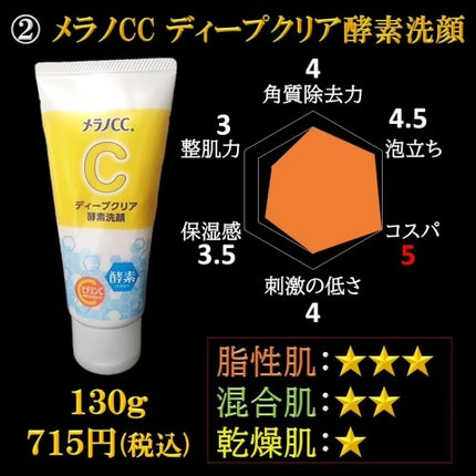 ディープクリア酵素洗顔	/メラノCC/洗顔フォームを使ったクチコミ(3枚目)
