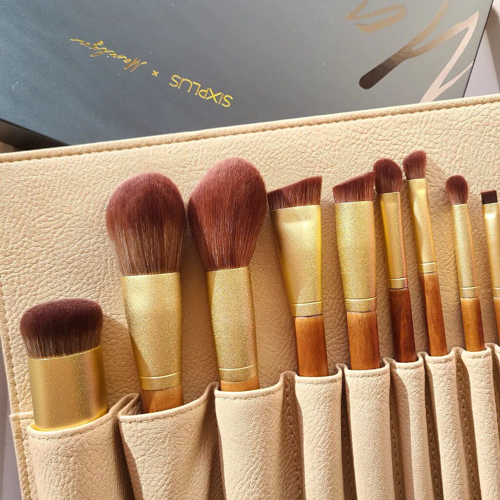 SIXPLUS X MARILYN 10本メイクアップブラシセット/SIXPLUS/メイクブラシを使ったクチコミ（1枚目）