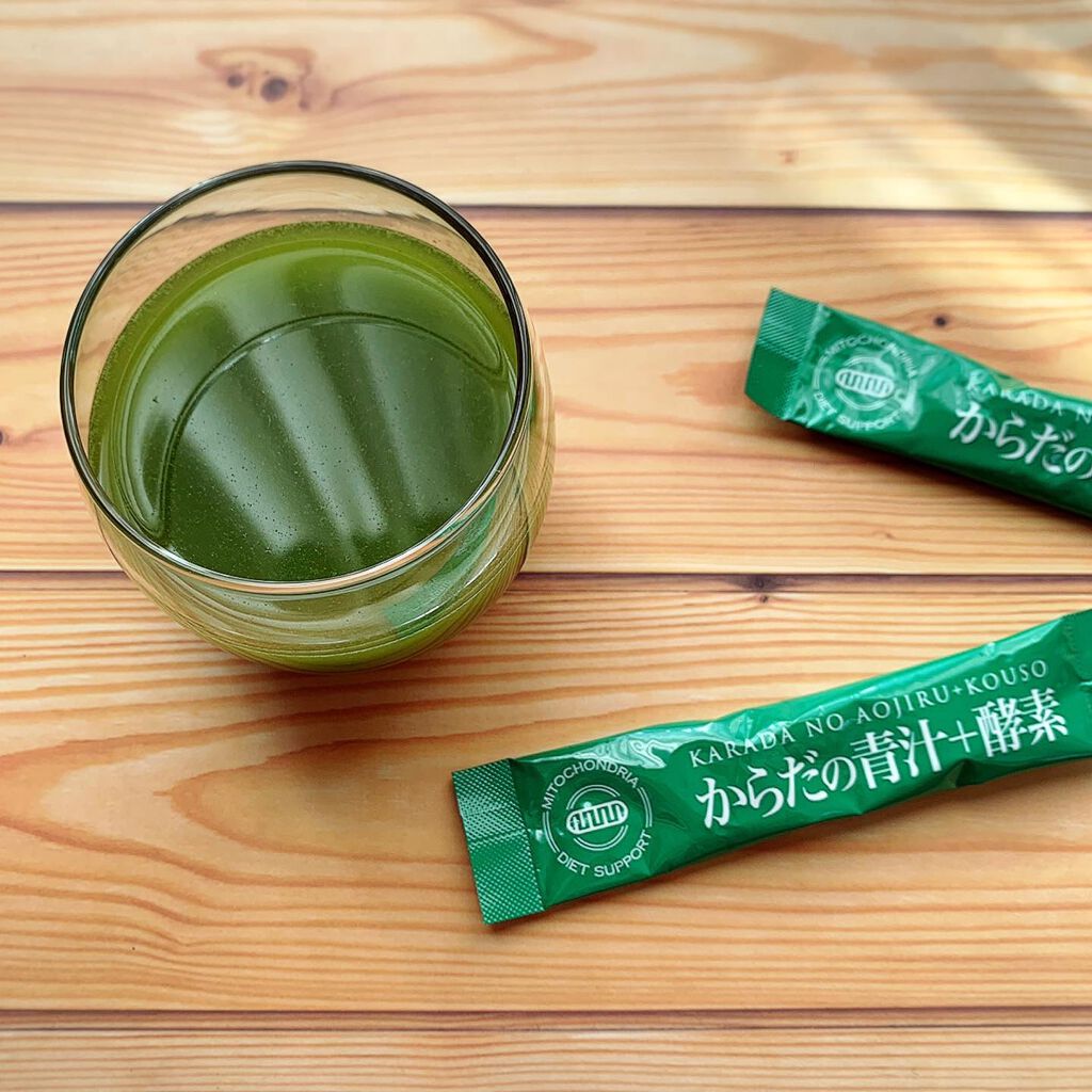 からだの青汁＋酵素/からだの美容室/青汁を使ったクチコミ（2枚目）