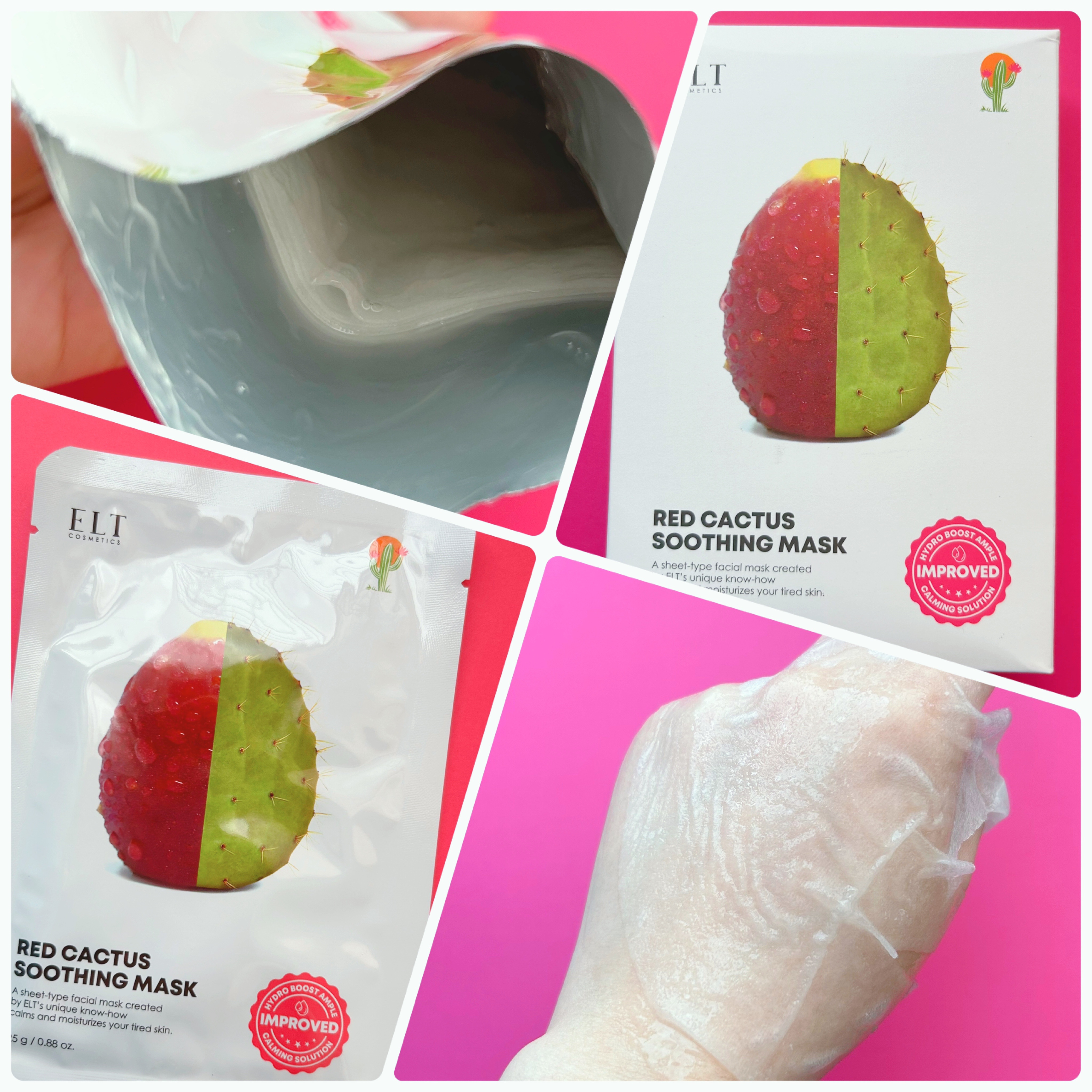 レッドカクタススージングマスク/ELT COSMETICS/シートマスク・パックを使ったクチコミ（3枚目）