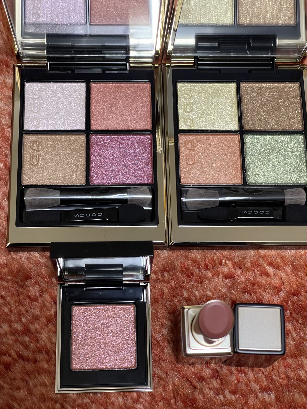 SUQQU マットカラーリップバーム（2022年ホリデー コレクション）のクチコミ「SUQQU 2022 ホリデーコレクション✨
今回は抽選になり、パウダーやチークはゲットできま.....」（1枚目）