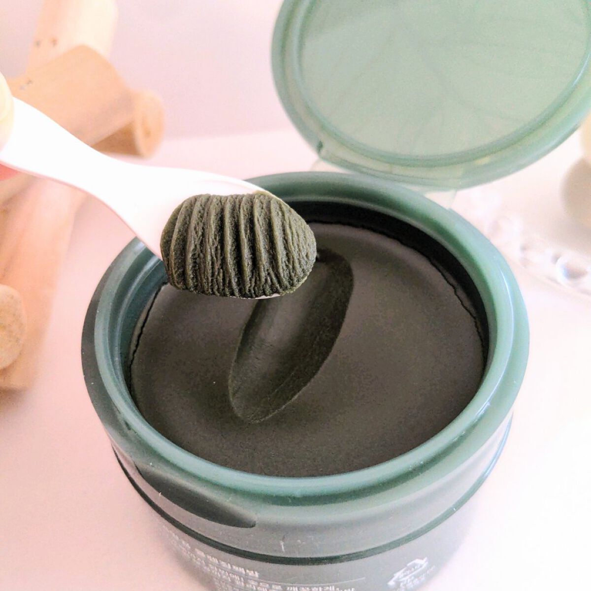 3番 緑茶炭毛穴パッククレンジングバーム/numbuzin/クレンジングバームを使ったクチコミ（2枚目）