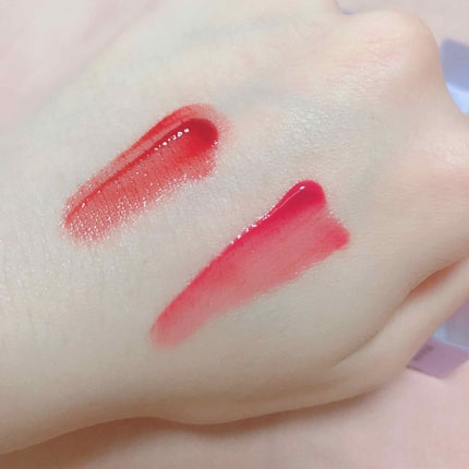 ネオンムーン グラスティングウォーターグロス/rom&nd/リップグロスを使ったクチコミ(2枚目)