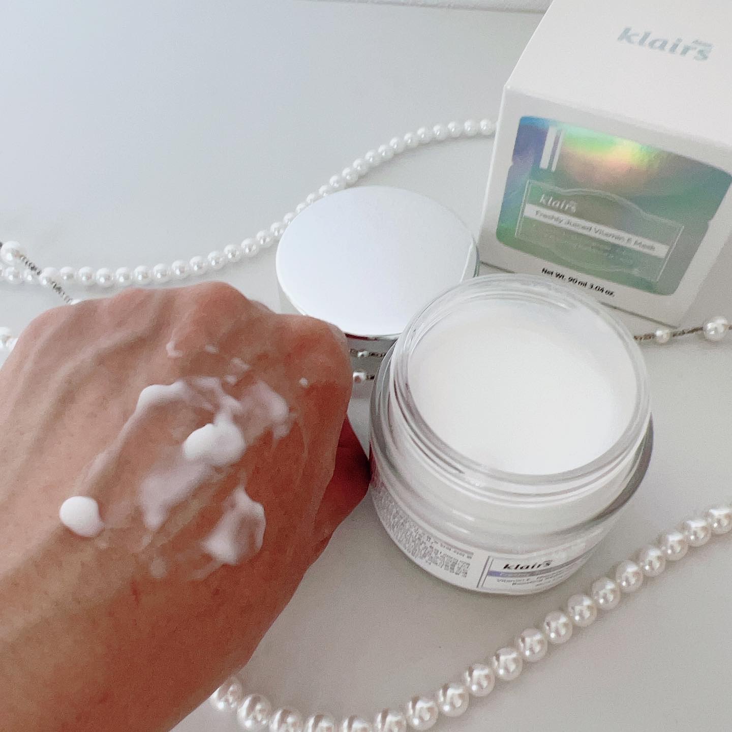 フレッシュリージュースドビタミンEマスク(90g)/Klairs/フェイスクリームを使ったクチコミ（3枚目）