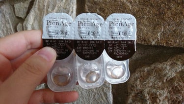 ピエナージュ No.9 Honey/PienAge/カラーコンタクトレンズを使ったクチコミ（2枚目）