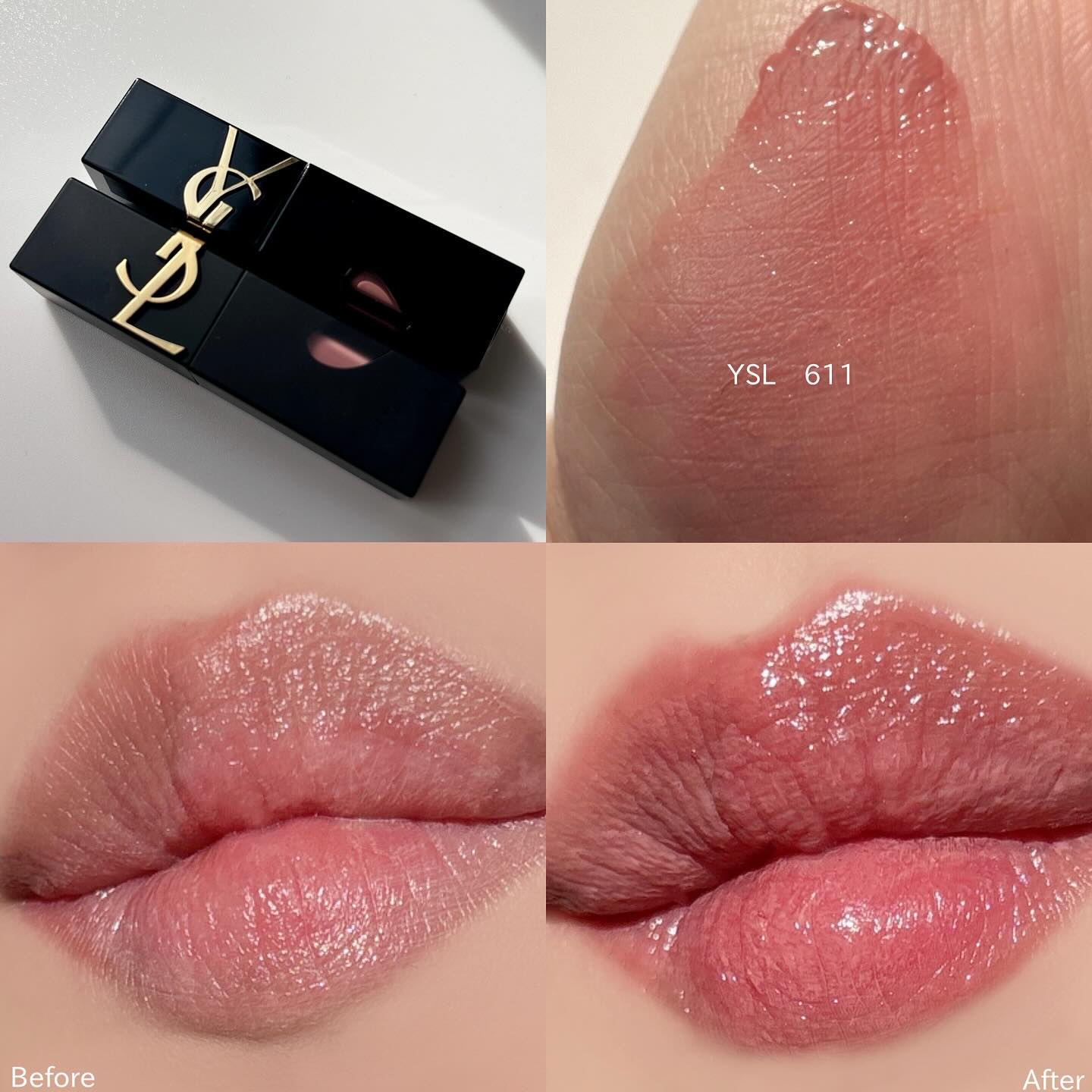 YSL ザ インクス ヴィニルクリーム 611 モーヴ プロヴォケーション/YVES SAINT LAURENT BEAUTE/口紅を使ったクチコミ（3枚目）