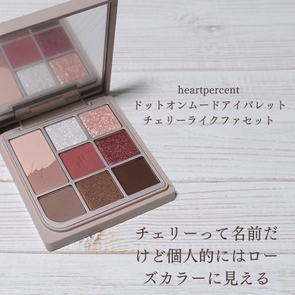 ドットオンムードアイパレット/Heart Percent/アイシャドウパレットを使ったクチコミ(3枚目)