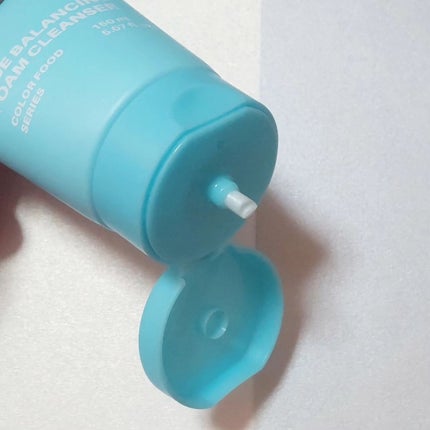 カラーフードシリーズブルーバランシングフォームクレンザー/Tovegan/洗顔フォームを使ったクチコミ(6枚目)