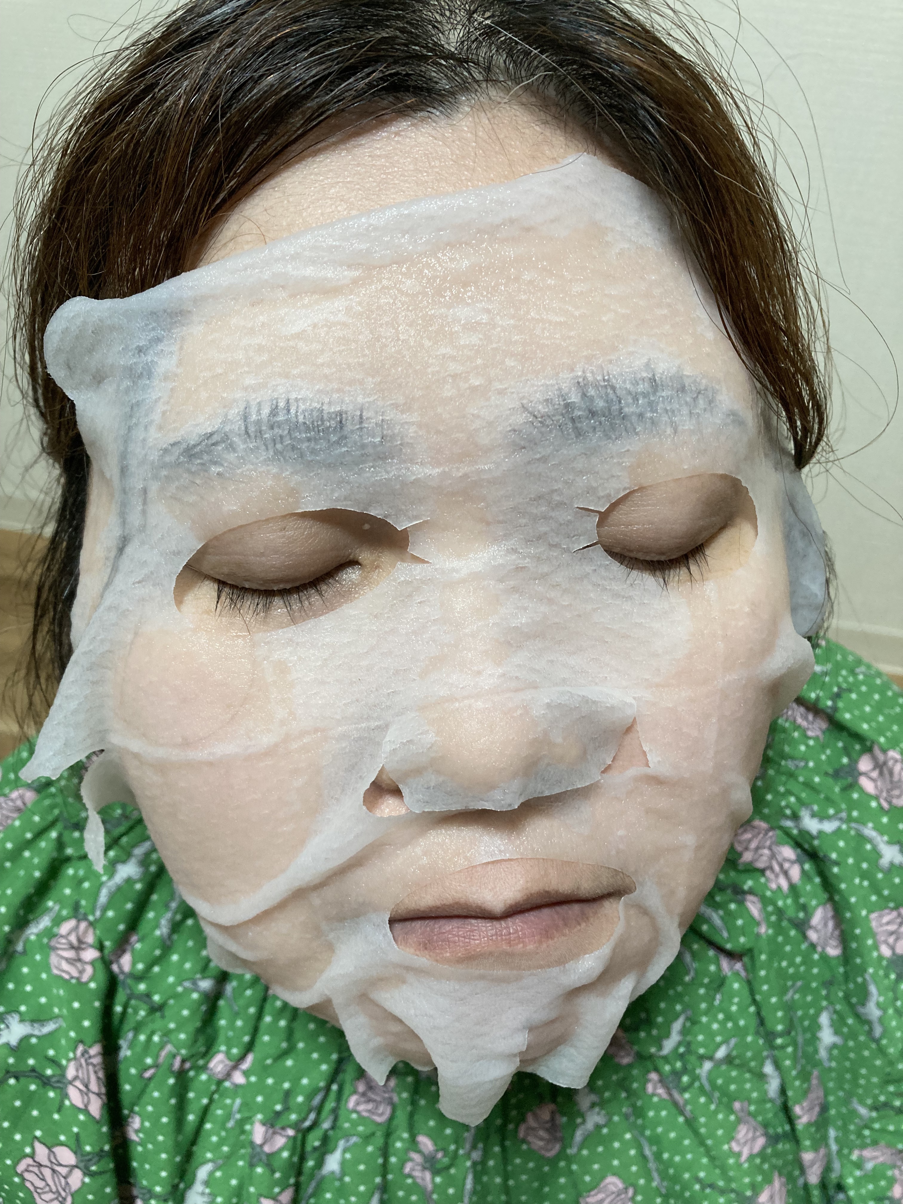 毛穴小町マスク 金木犀香るマスク/クリアターン/シートマスク・パックを使ったクチコミ（3枚目）