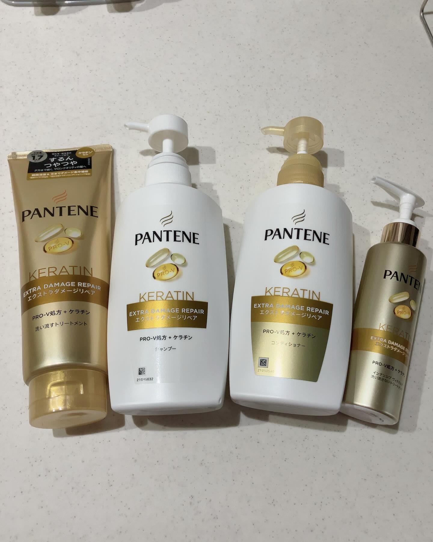 エクストラダメージリペア 洗い流すトリートメント 180g/パンテーン/洗い流すヘアトリートメントを使ったクチコミ（1枚目）