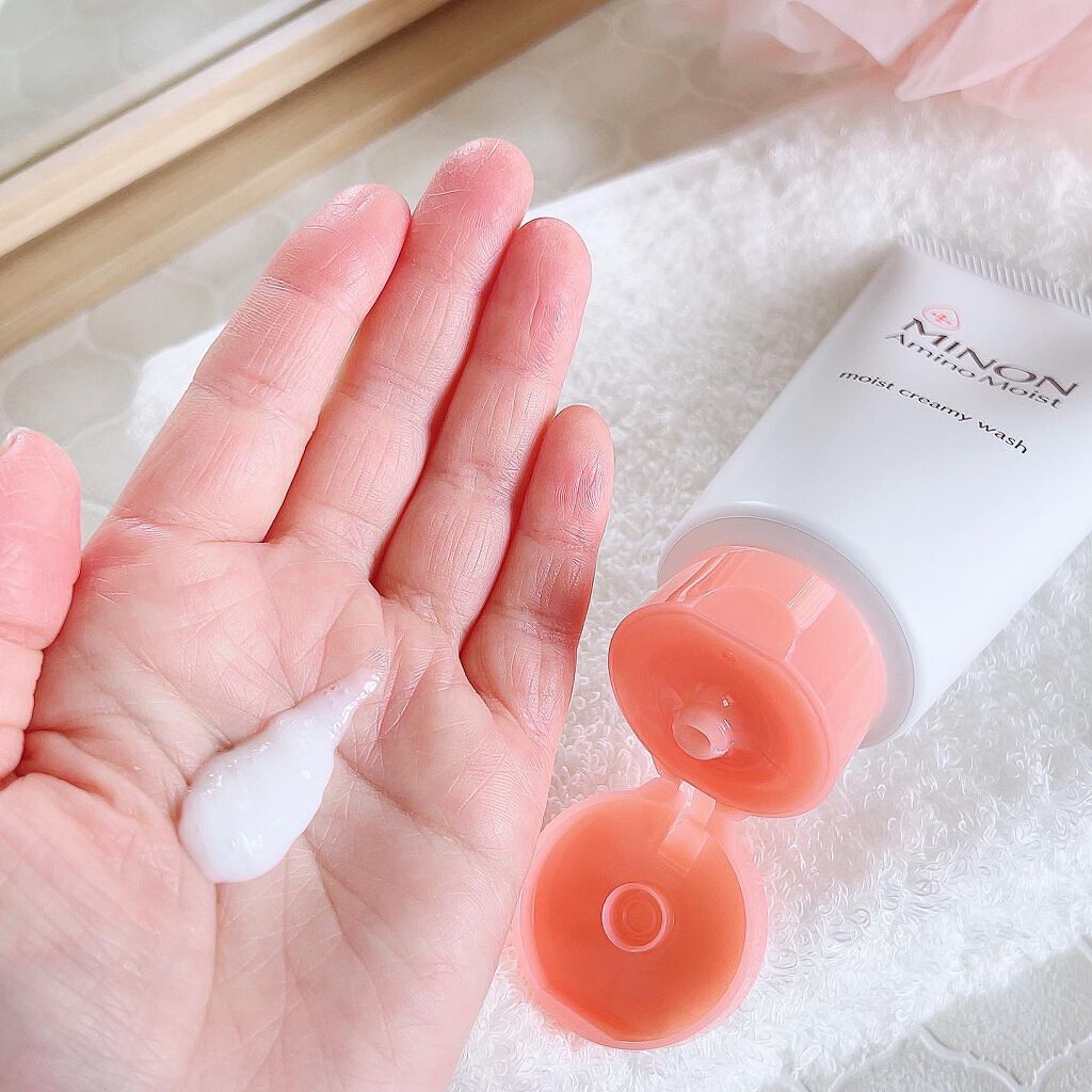 アミノモイスト モイストクリーミィ ウォッシュ/ミノン/洗顔フォームを使ったクチコミ(4枚目)