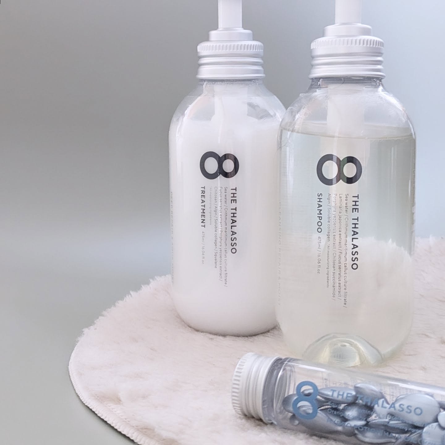 [旧商品]クレンジングリペア＆モイスト 美容液シャンプー／ディープリペア＆アクアモイスト 美容液トリートメント/エイトザタラソ/市販シャンプーを使ったクチコミ（2枚目）