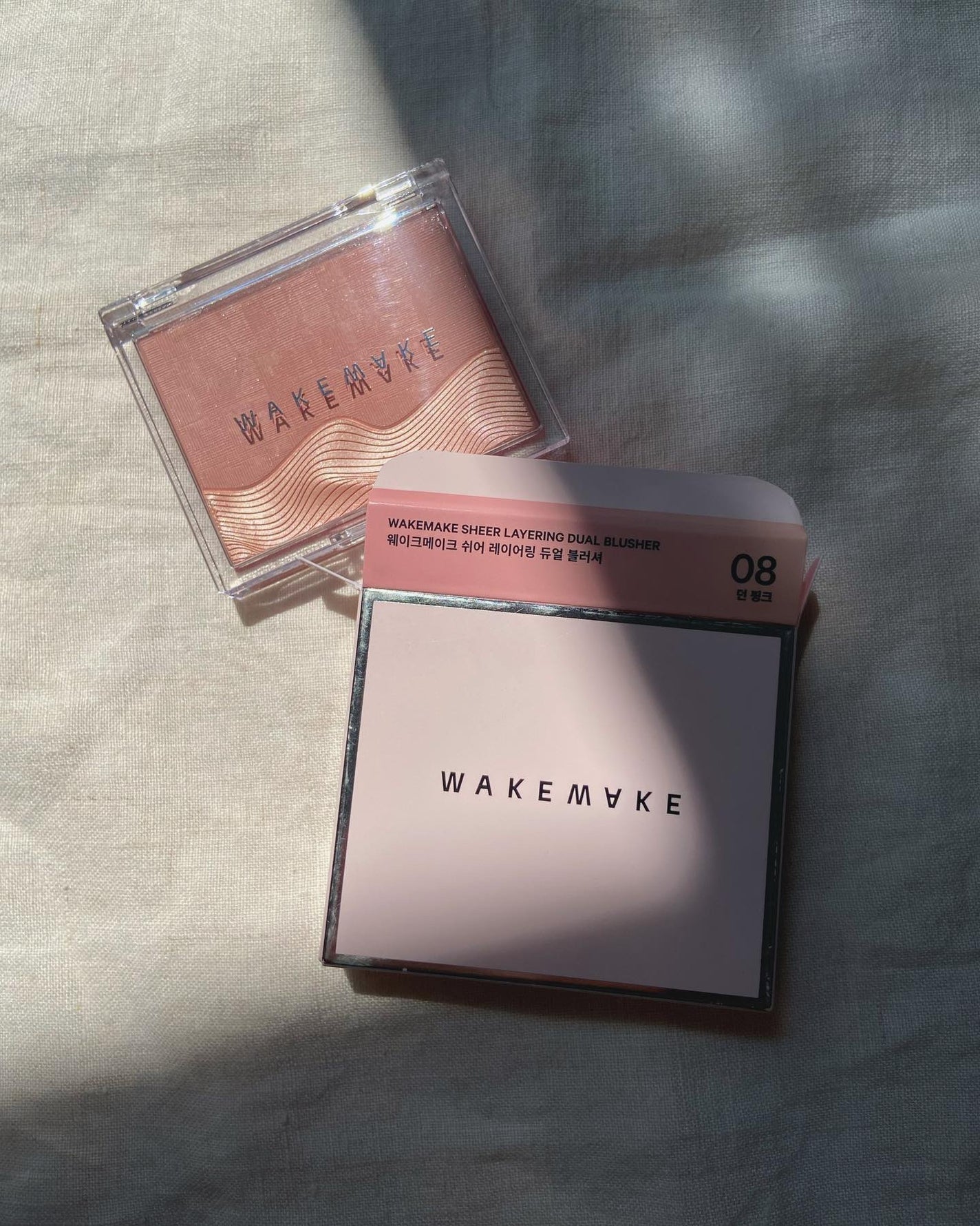 シアーレイヤリングデュアルブラッシャー/wakemake/パウダーチークを使ったクチコミ(1枚目)