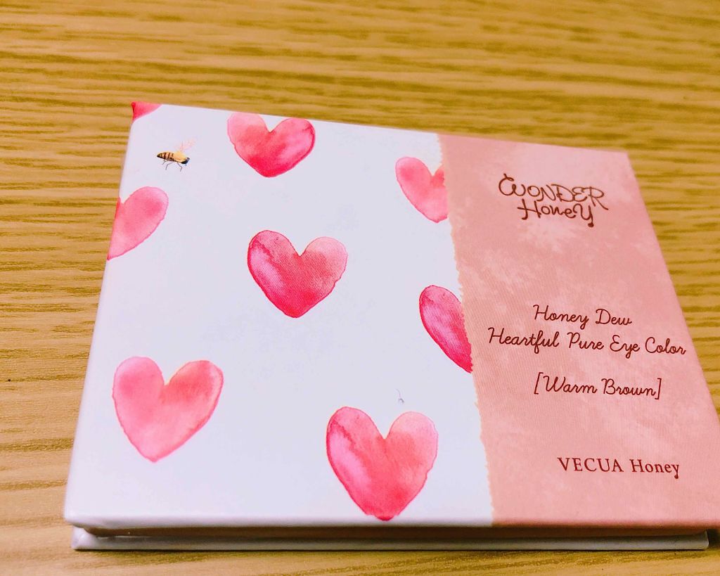 ワンダーハニー ハートフルなピュアアイシャドウ/VECUA Honey/アイシャドウパレットを使ったクチコミ（1枚目）