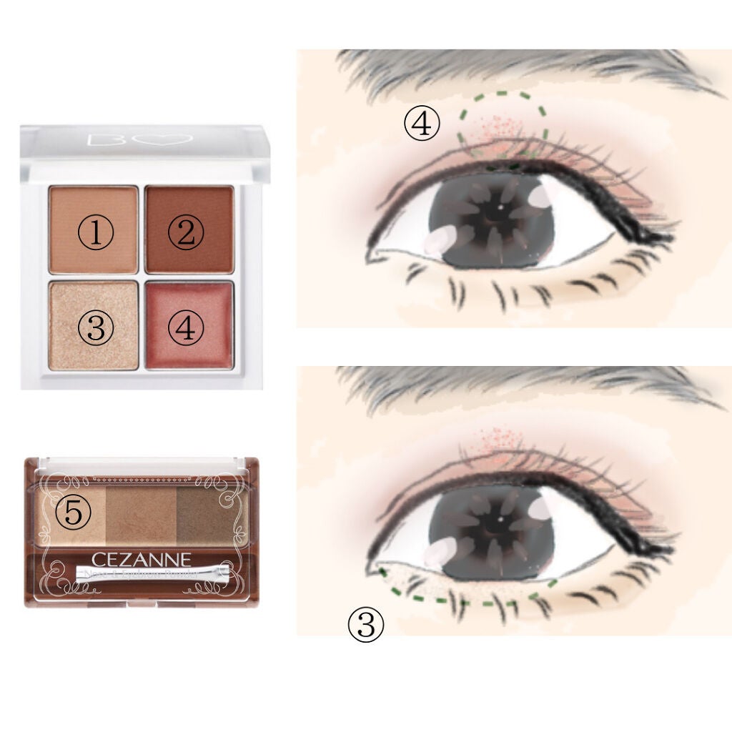 ノーズ&アイブロウパウダー/CEZANNE/パウダーアイブロウを使ったクチコミ(5枚目)