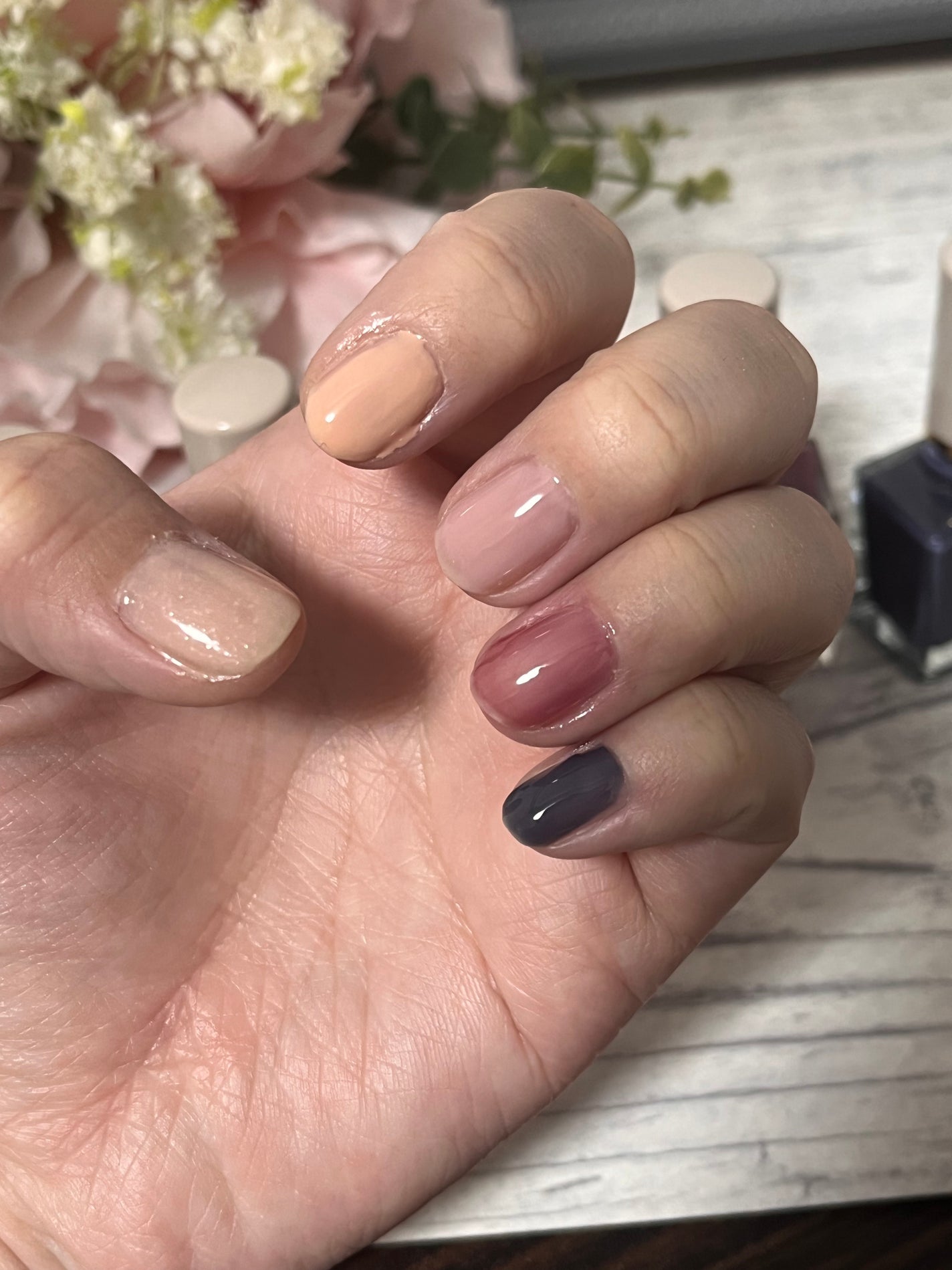 グロッシーコート/スキューズミー/オールインワンネイルを使ったクチコミ(4枚目)