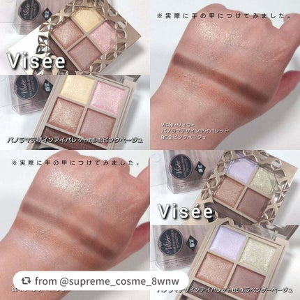 パノラマデザイン アイパレット/Visée/アイシャドウパレットを使ったクチコミ(6枚目)
