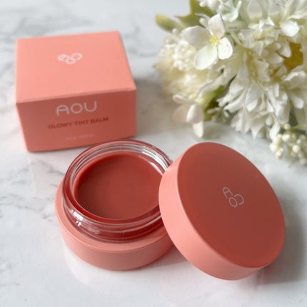 GLOWY TINT BALM/AOU/リップグロスを使ったクチコミ(1枚目)