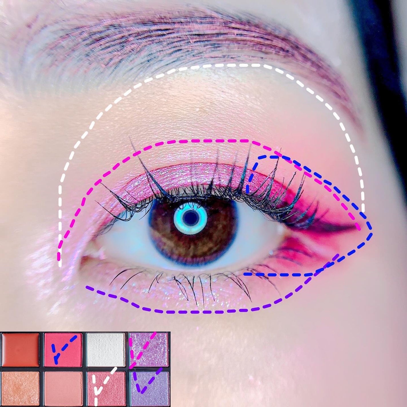 コンパクトアディクション “エターナル イン ピンク”/ADDICTION/アイシャドウパレットを使ったクチコミ(2枚目)