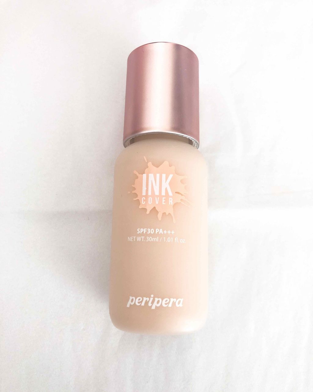 インク ラスティング カバー ファンデーション/PERIPERA/リキッドファンデーションを使ったクチコミ（1枚目）