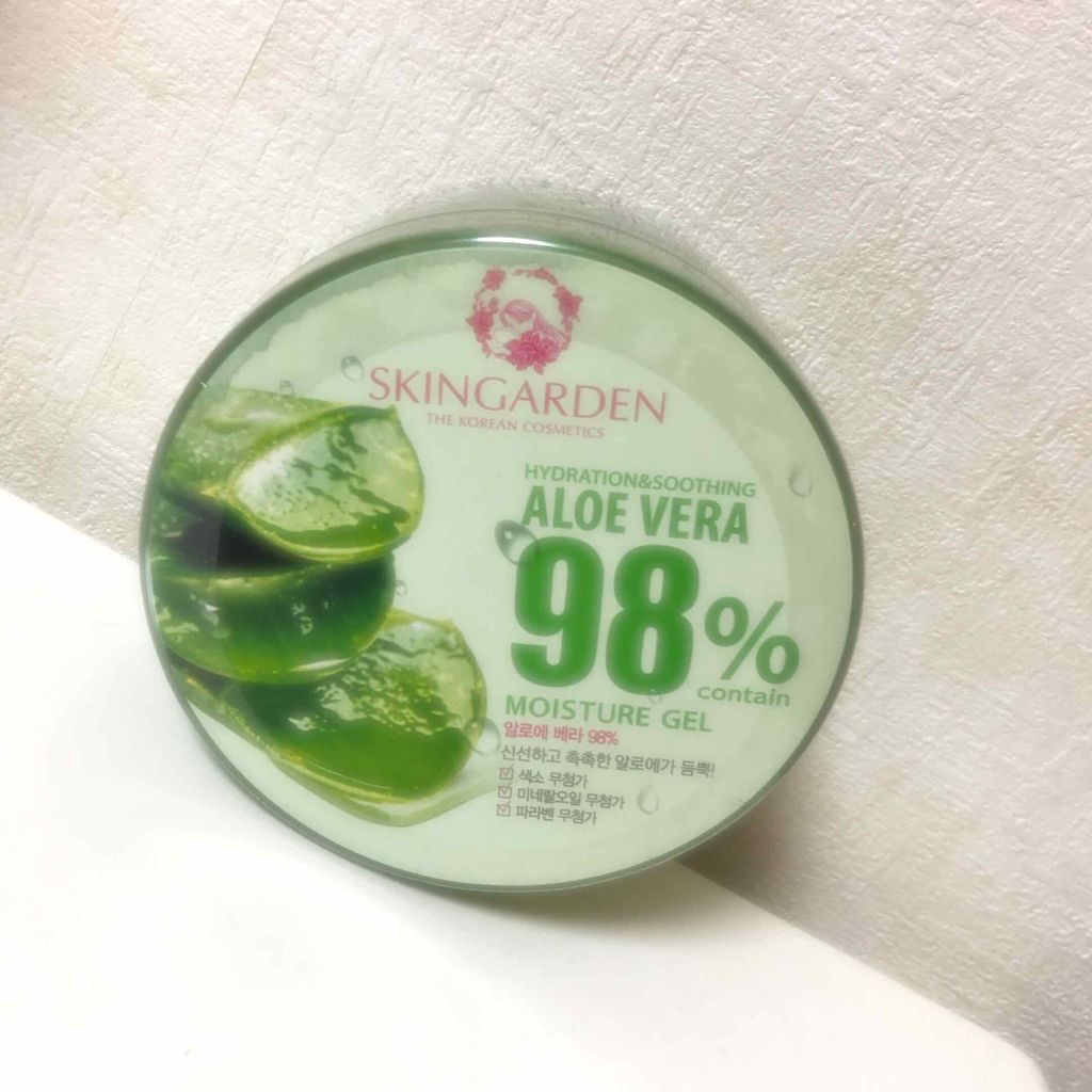 アロエベラ98% モイスチャージェル/スキンガーデン/フェイスクリームを使ったクチコミ(1枚目)