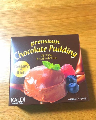 
今回はコスメじゃなく、私のおすすめおやつを紹介します笑

KALDIのプレミアムチョコレートプリン

はっきり言ってプリンじゃないです笑
濃厚な生チョコみたいな感じで、とってもなめらかで美味しいです！