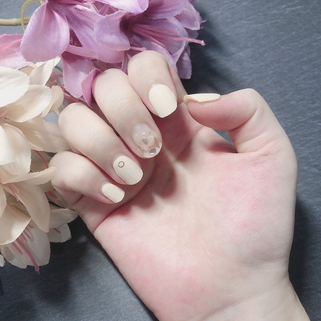 セミキュアジェルネイル(ハンド)/ohora/ネイルシールを使ったクチコミ(3枚目)