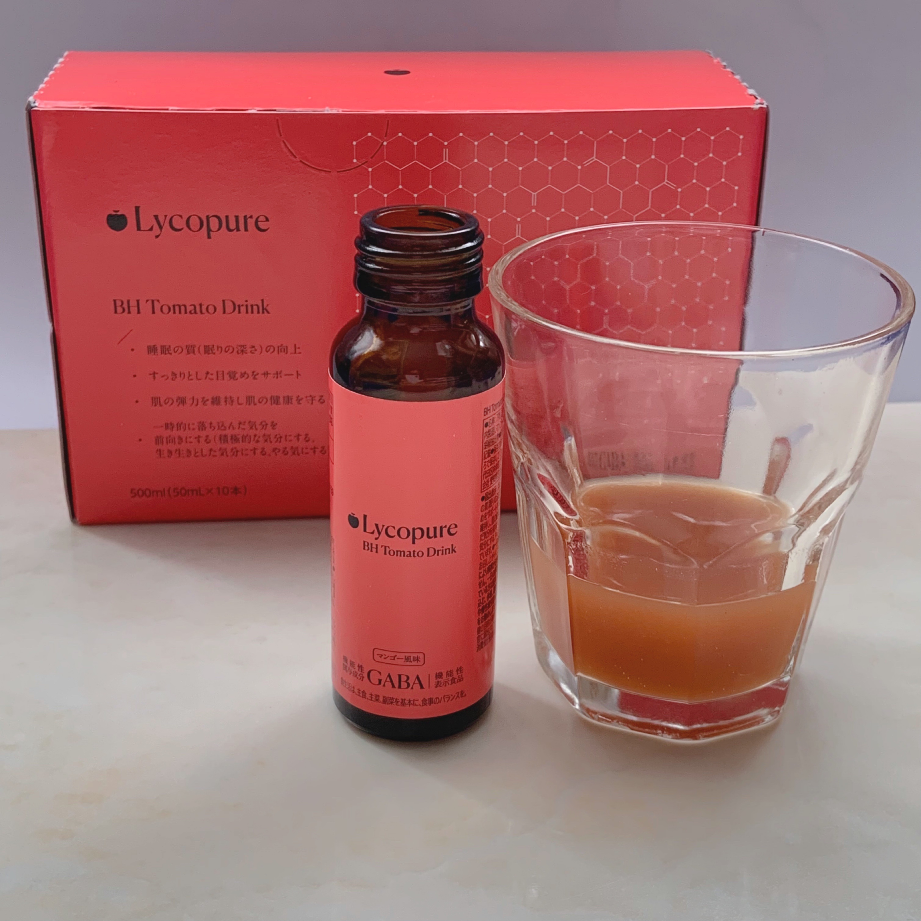 BH トマトドリンク/リコピュア/美容ドリンクを使ったクチコミ（2枚目）