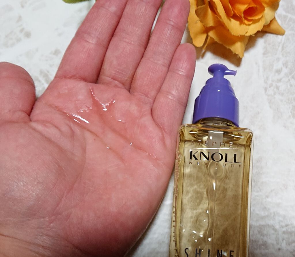 スティーブンノル ニューヨーク シャイン カラーケア オイルのクチコミ「こちらはヘアカラーした髪に浸透し毛髪内部・外部からダメージを補修してくれる商品です😊

カラー.....」（3枚目）