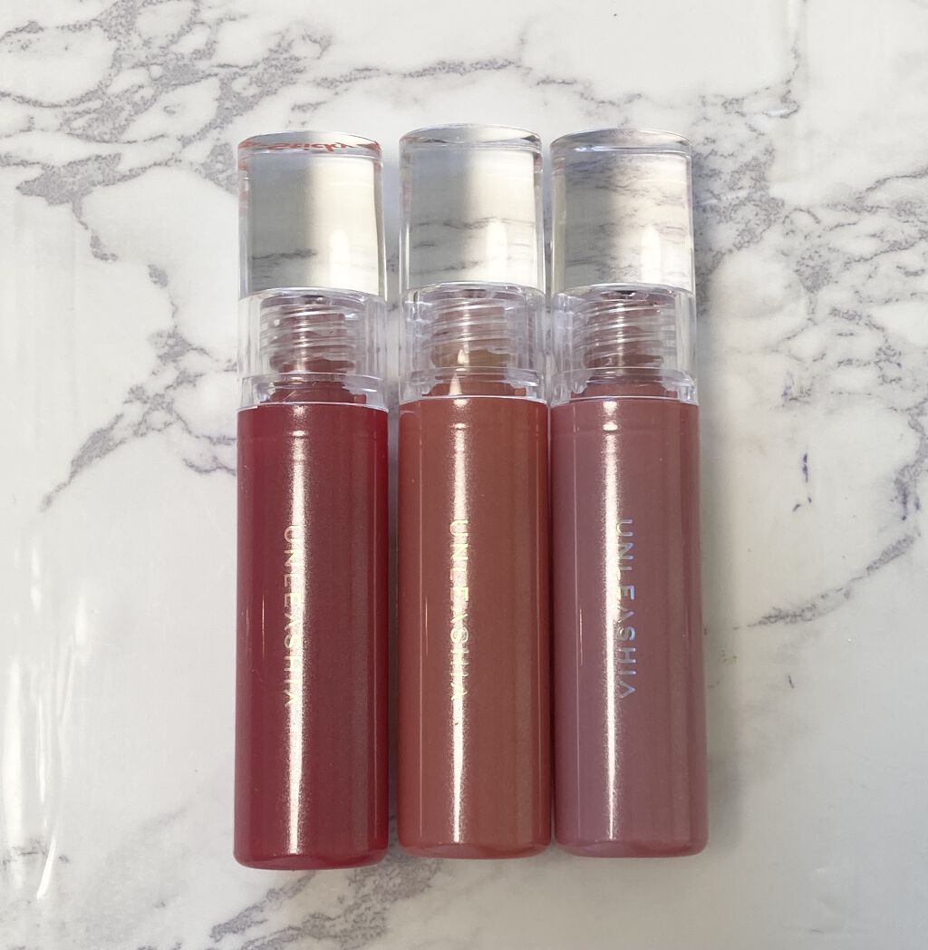 ノンスティッキーダズルティント/unleashia/リップティントを使ったクチコミ（2枚目）