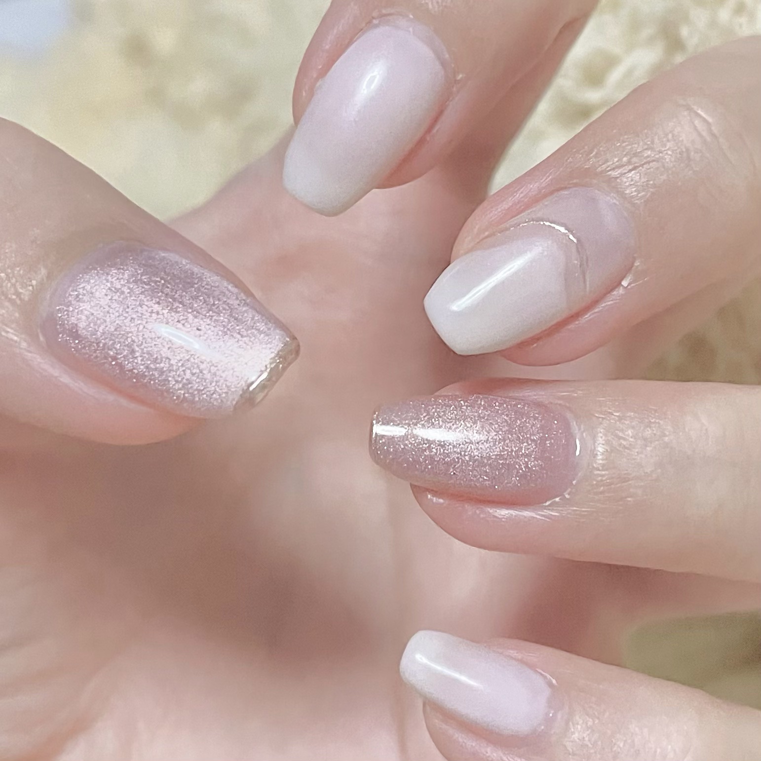 Milkyway&Cat's eye gel/ANNUUM/ジェルネイルを使ったクチコミ（1枚目）