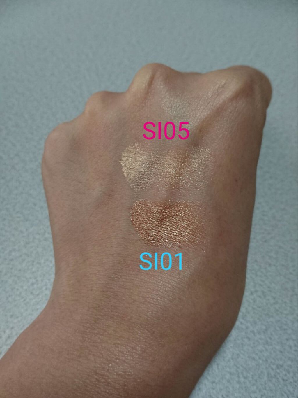 シャイニーシャドウ N/excel/単色アイシャドウを使ったクチコミ（2枚目）