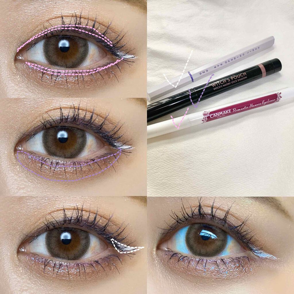 ロマンティックニュアンスアイライナー/キャンメイク/リキッドアイライナーを使ったクチコミ（2枚目）