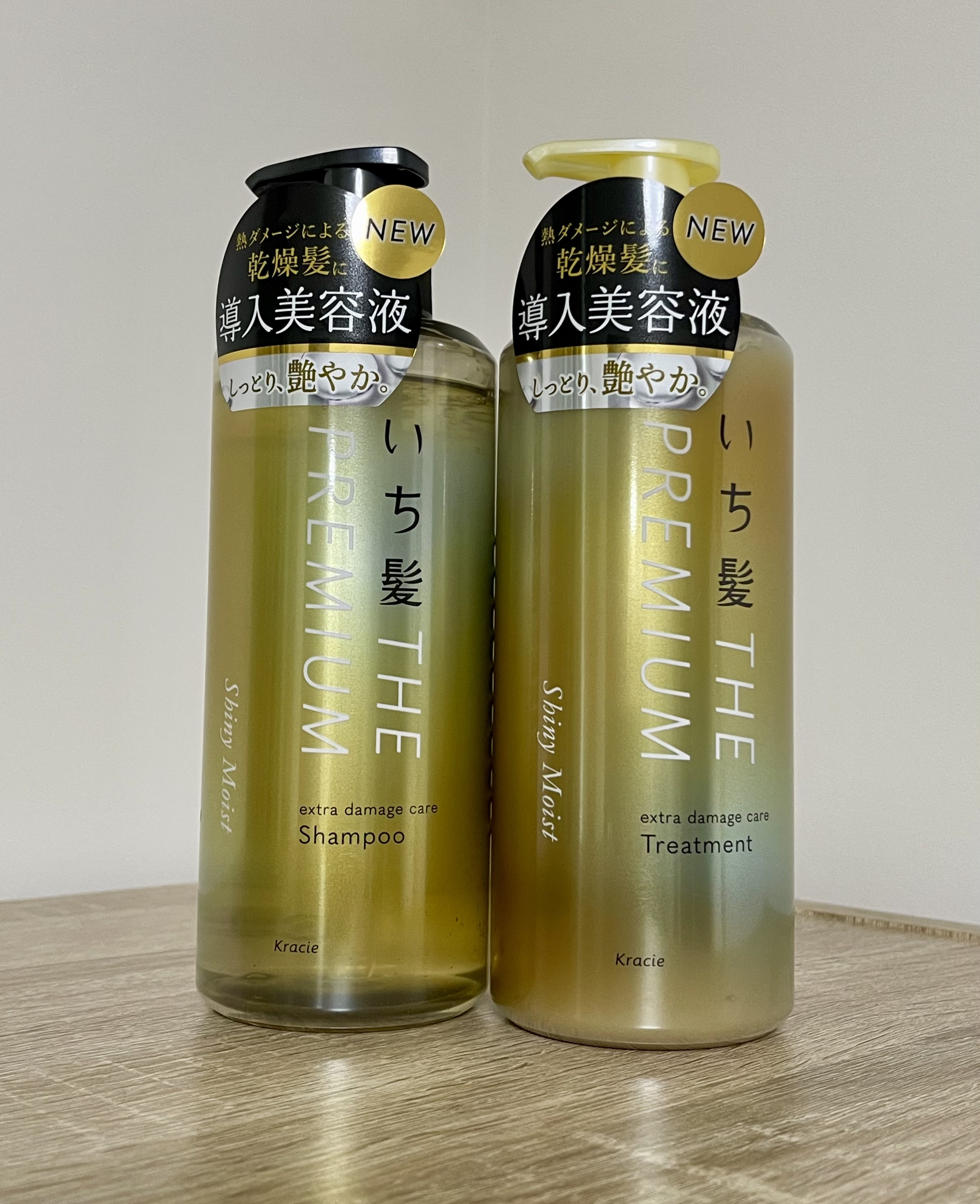 THE PREMIUM エクストラダメージケアシャンプー／トリートメント（シャイニーモイスト）/いち髪/市販シャンプーを使ったクチコミ（1枚目）