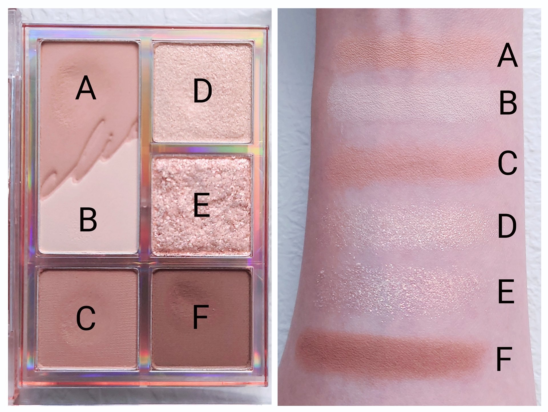 プロ アイパレット ミニ 04 FALLING IN NUDE/CLIO/アイシャドウパレットを使ったクチコミ（2枚目）