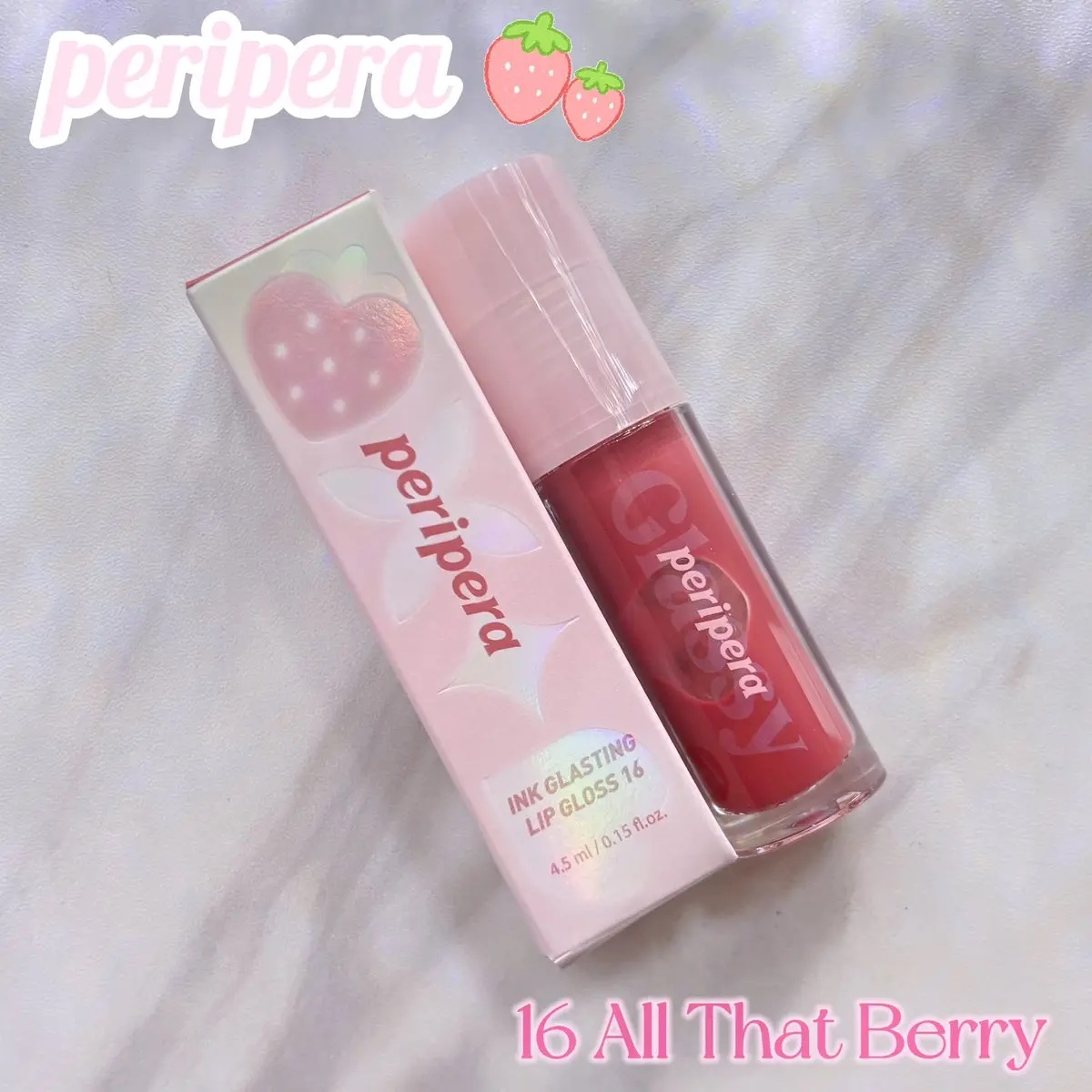 インク グラスティング リップ グロス/PERIPERA/リップグロスを使ったクチコミ（1枚目）