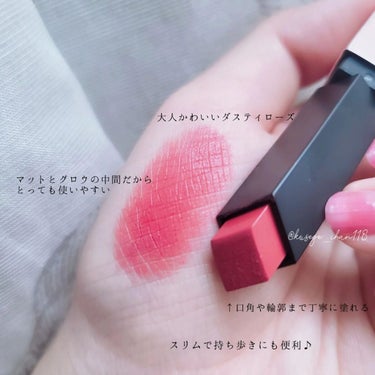 ルージュ ピュールクチュール ザ スリム グロウマット No.203 リストリクテッド ピンク/YVES SAINT LAURENT BEAUTE/口紅を使ったクチコミ（2枚目）