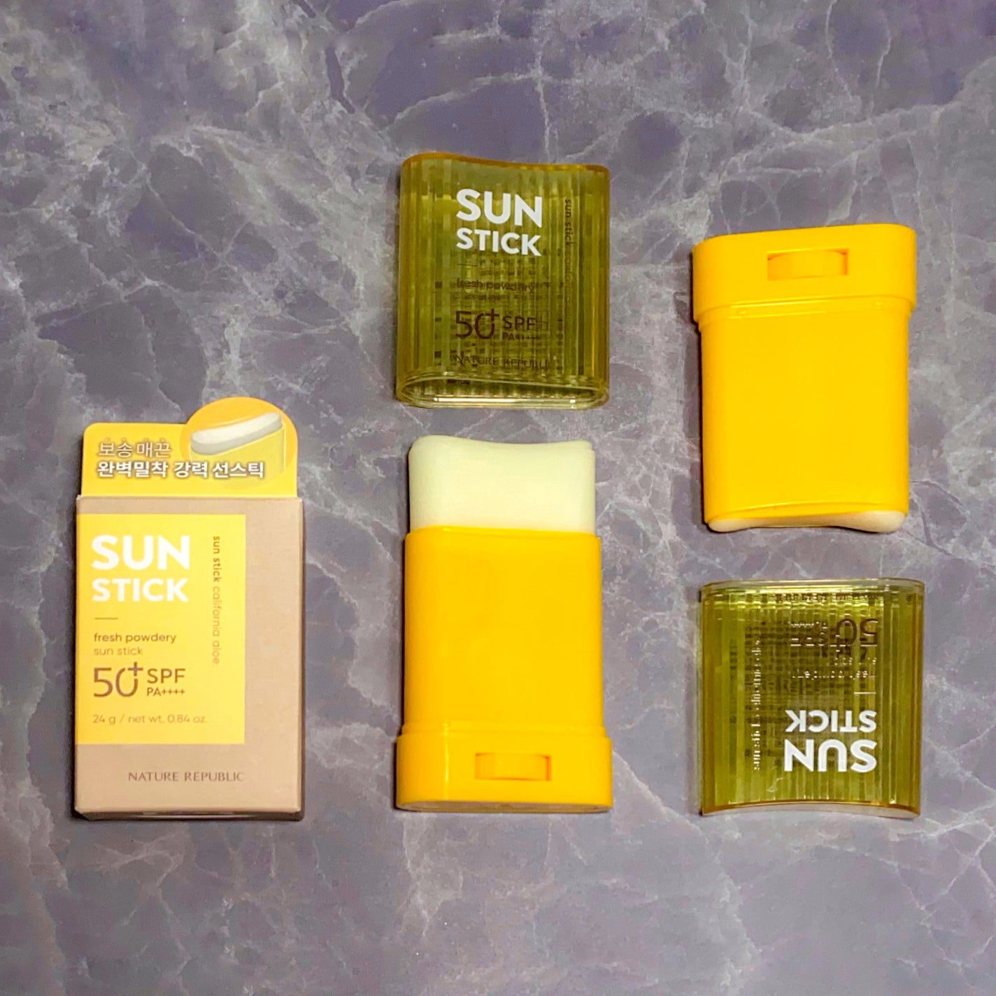 パウダリーUVアロエスティック/ネイチャーリパブリック/日焼け止めスティックを使ったクチコミ(1枚目)