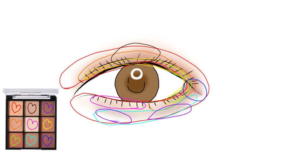 UR GLAM BLOOMING EYE COLOR PALETTE/U R GLAM/アイシャドウパレットを使ったクチコミ(4枚目)