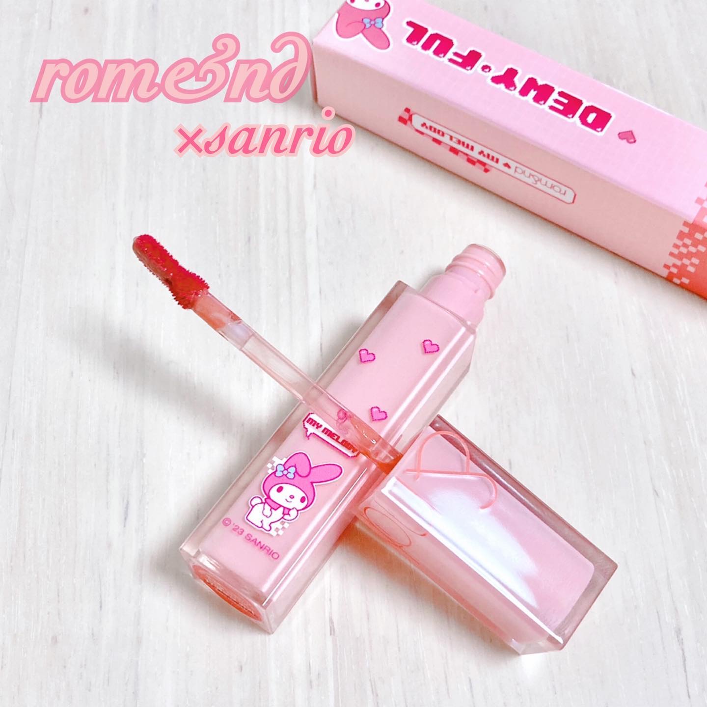 デュイフルウォーターティント 17 メロウシュガー（サンリオコラボ デュイフルウォーターティント）/rom&nd/リップティントを使ったクチコミ（1枚目）