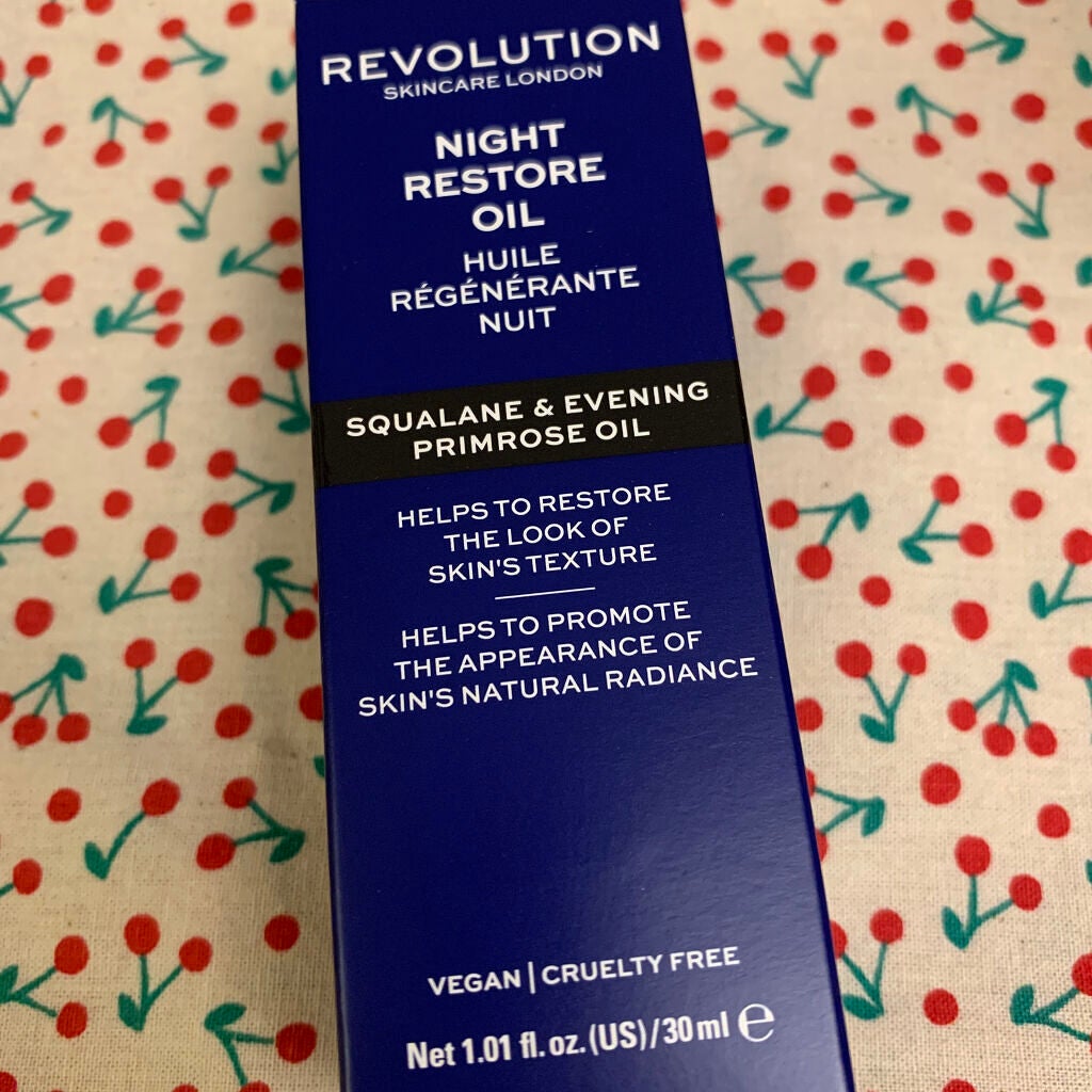 Revolution skincare night restore squalene & evening primrose oil/MAKEUP REVOLUTION/フェイスオイルを使ったクチコミ(1枚目)