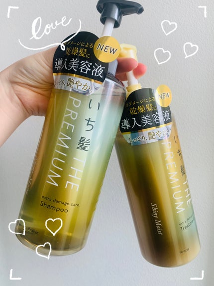 THE PREMIUM エクストラダメージケアシャンプー/トリートメント(シャイニーモイスト)/いち髪/市販シャンプーを使ったクチコミ(1枚目)