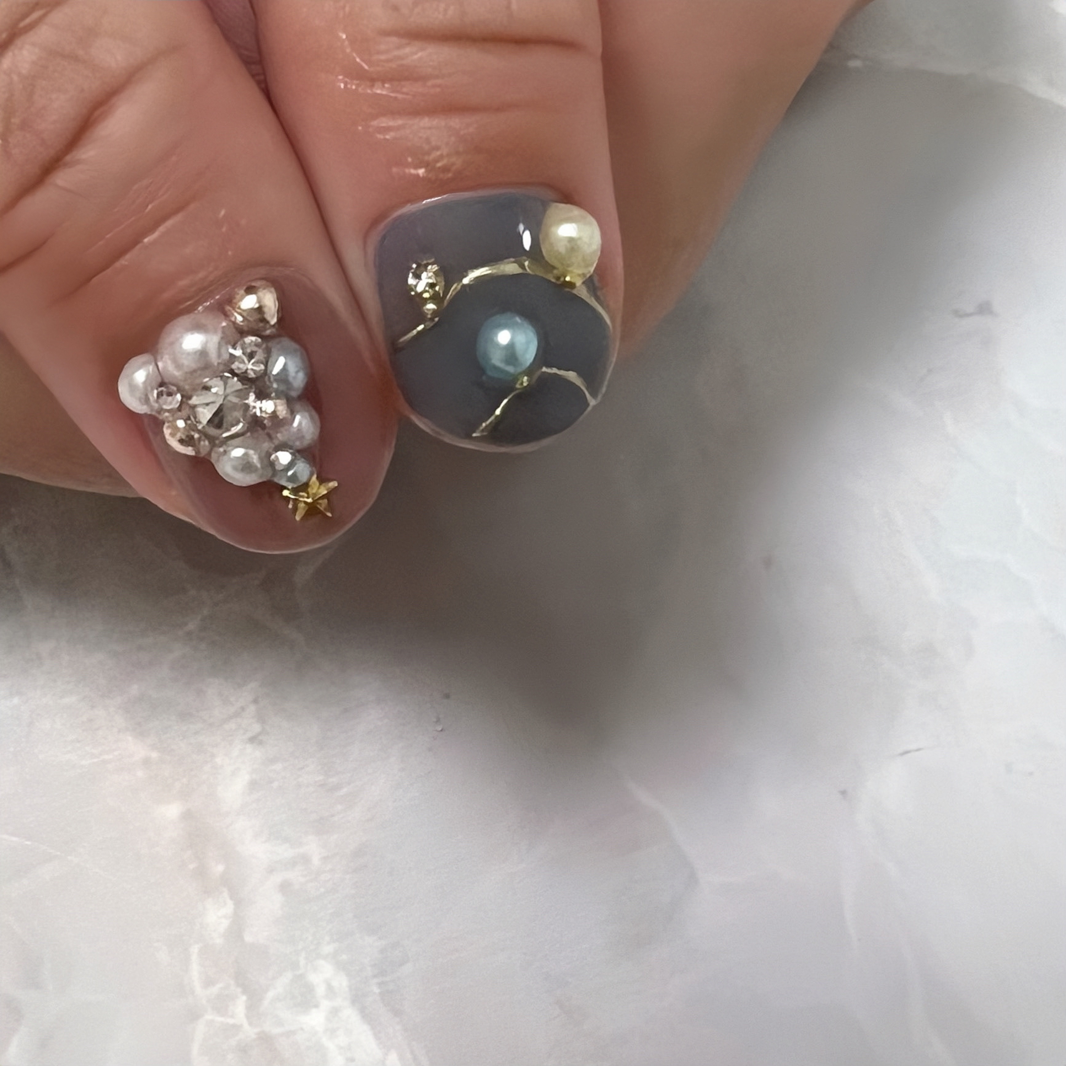 #クリスマスネイル,#冬ネイル,#ツリーネイルのネイルデザイン