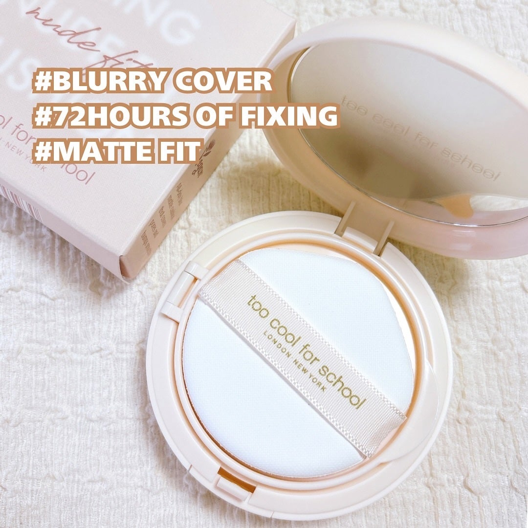 フィクシングヌードクッション/too cool for school/クッションファンデーションを使ったクチコミ(2枚目)