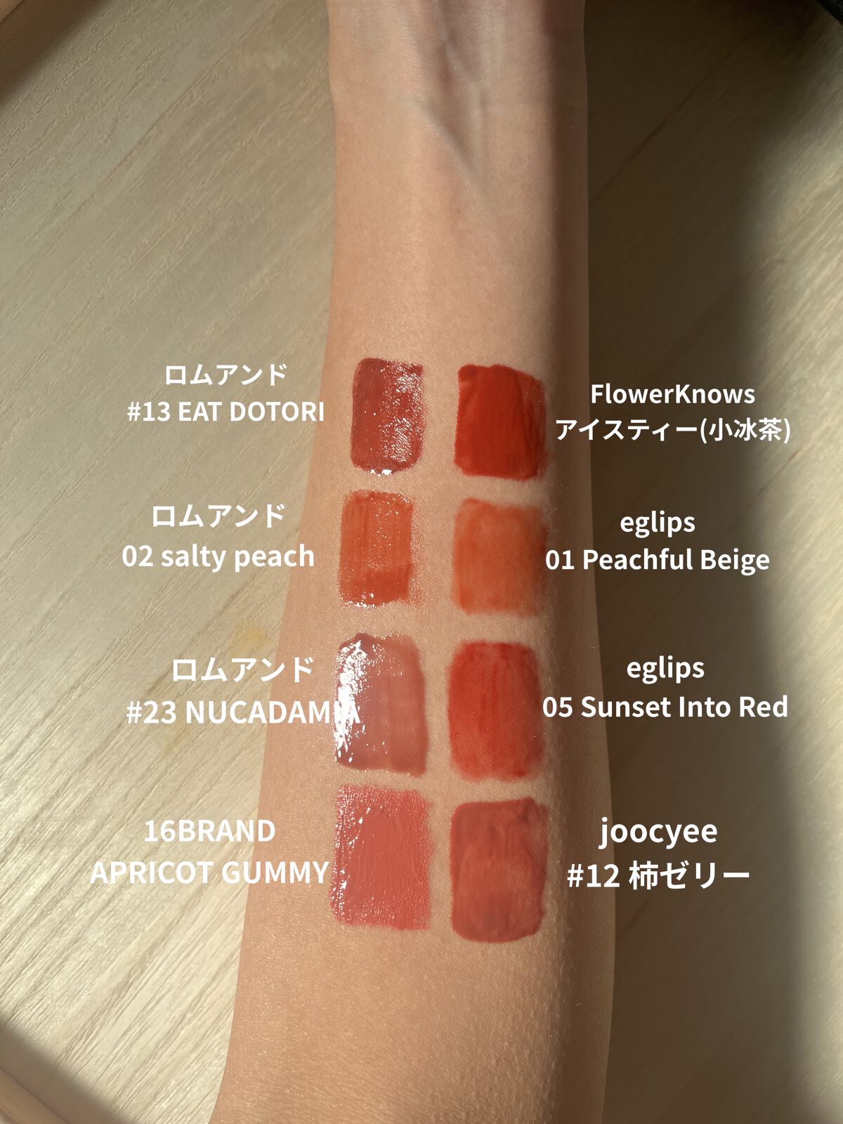 FRUIT-CHU TINT/16BRAND/口紅を使ったクチコミ（3枚目）