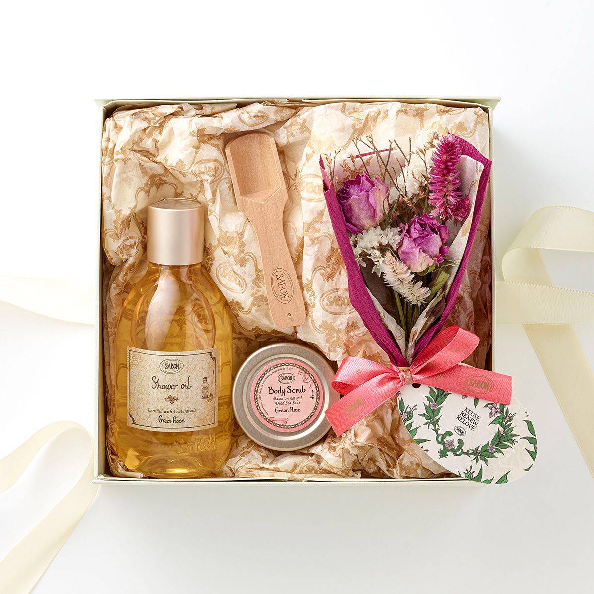 SABON RELOVE FLOWERキット グリーン・ローズ