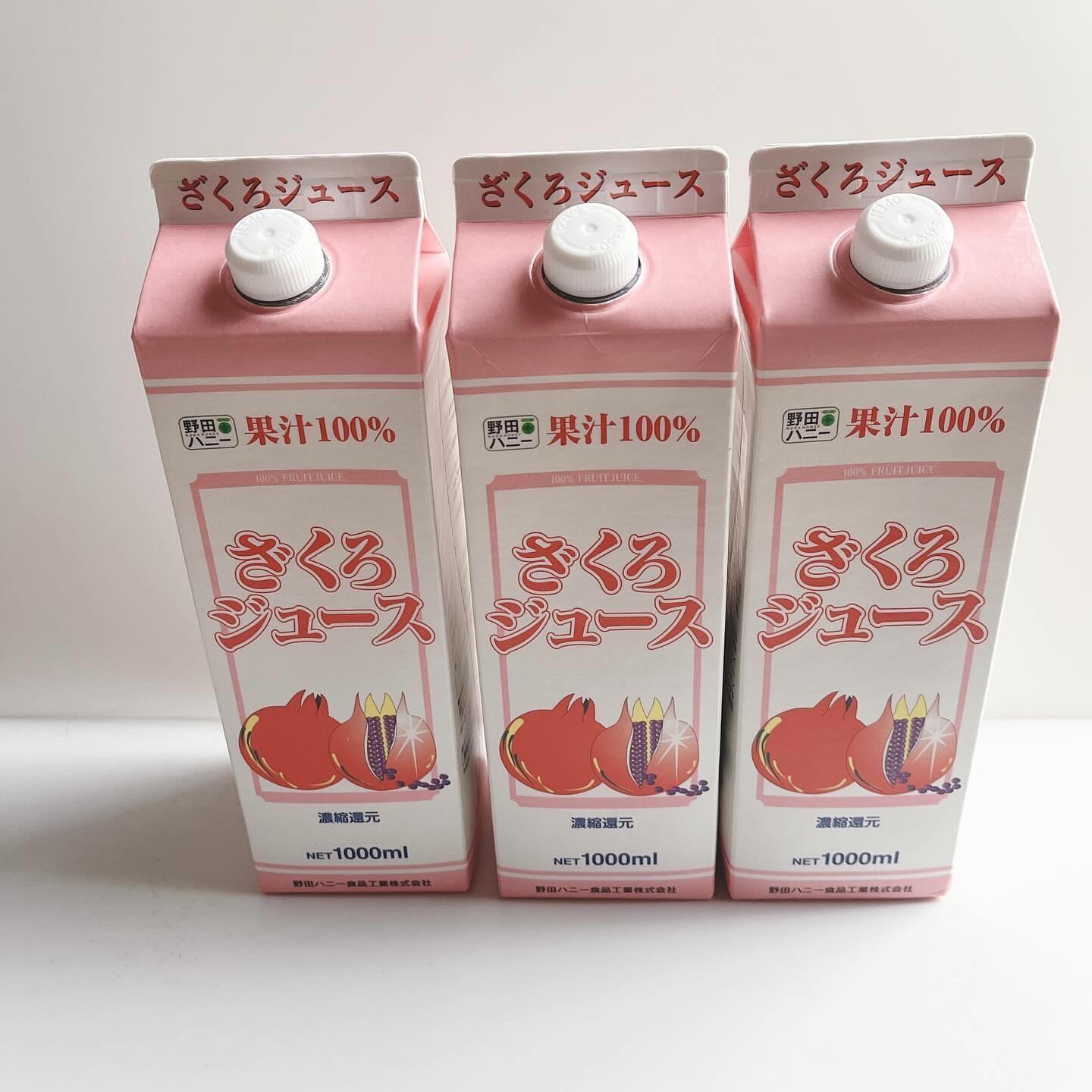 ざくろジュース100% /野田ハニー/ドリンクを使ったクチコミ（1枚目）