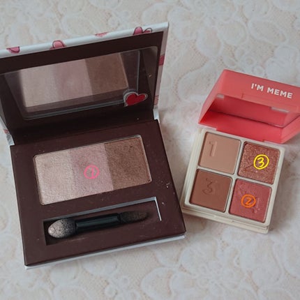 ワンダーハニー 恋するピュアアイズ やさしく見つめて/VECUA Honey/アイシャドウパレットを使ったクチコミ(3枚目)